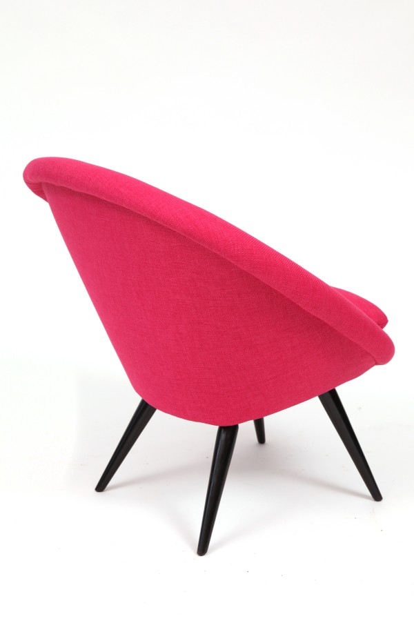 Tickled Pink Italian Lounge Chairs red modern furniture