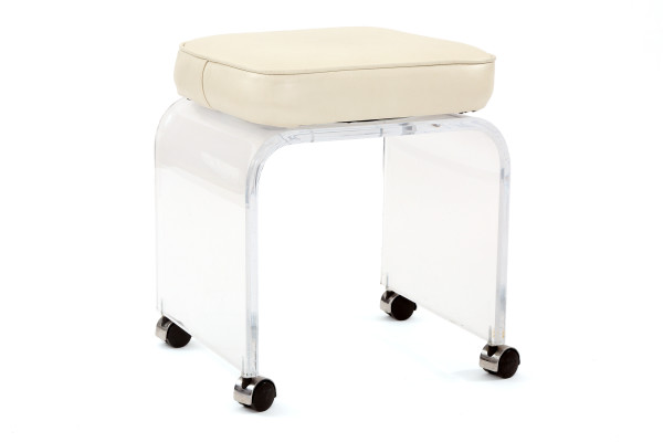 Lucite Swivel Vanity Stool | red modern furniture Lucite Swivel Vanity Stool | red modern furniture