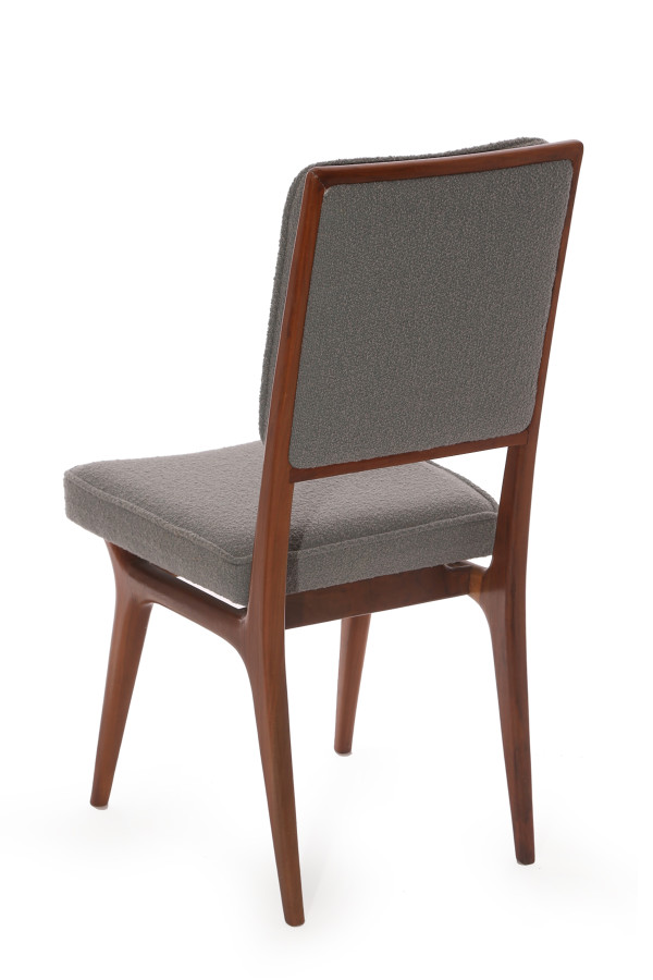 Six Sculpted Walnut Upholstered Dining Chairs 3 600x900