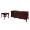 Gibbings for Widdicomb Serpentine Dresser & Nightstand