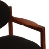 Jens Risom Sculpted Walnut Armchairs, set of 8 - Image 4