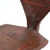Brutalist Steel and Pine Dining Table and Chairs - Image 4