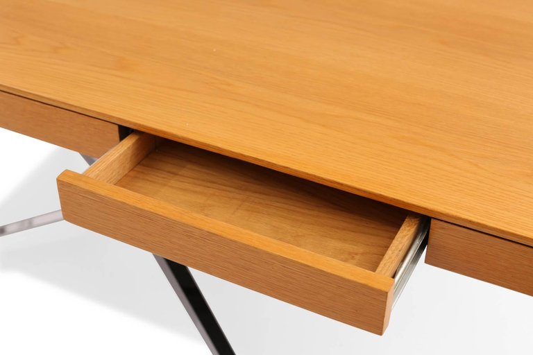 Florence Knoll Partners Desk Red Modern Furniture