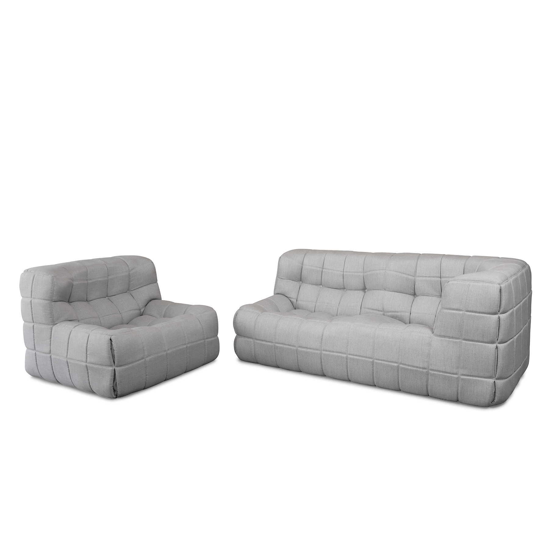 Ligne Roset Togo Fireside Chair and Ottoman by Michel Ducaroy