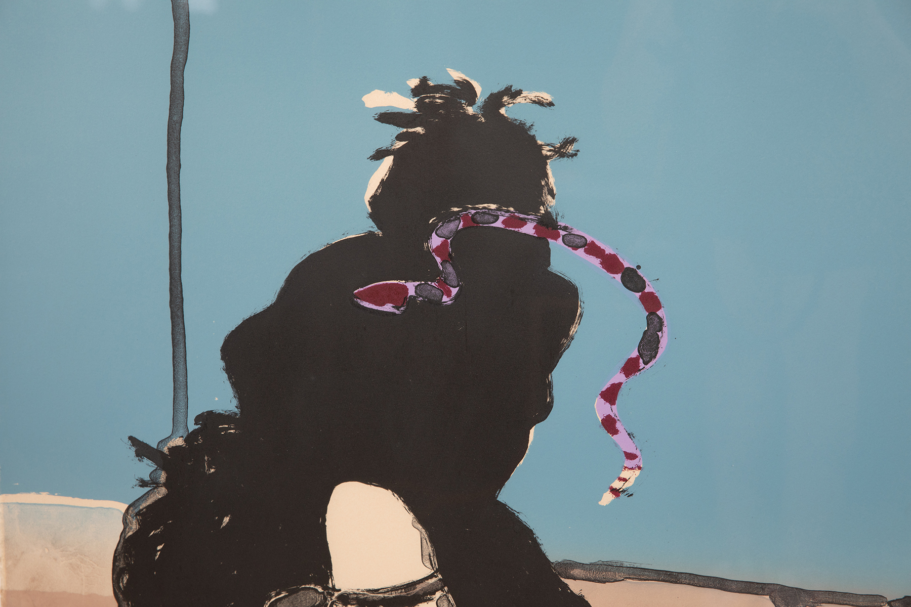 Fritz Scholder Snake Dancer Lithograph – Red Modern Furniture